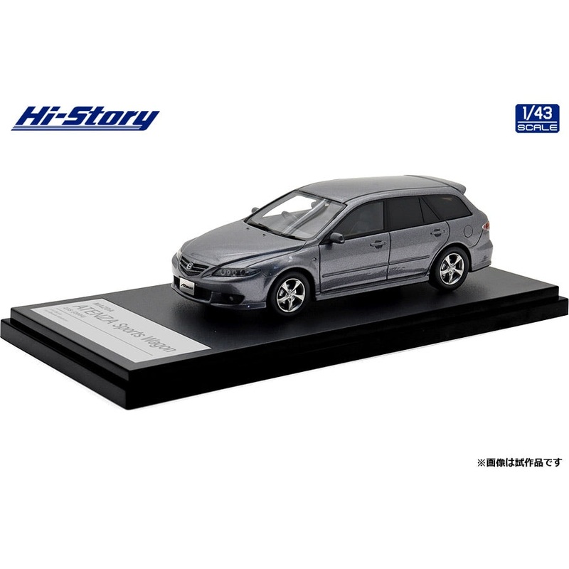 [ Back-order ] Hi-Story HS490GY 1:43 MAZDA ATENZA Sports Wagon 23S 2004 Titanium Gray Metallic II Resin model car