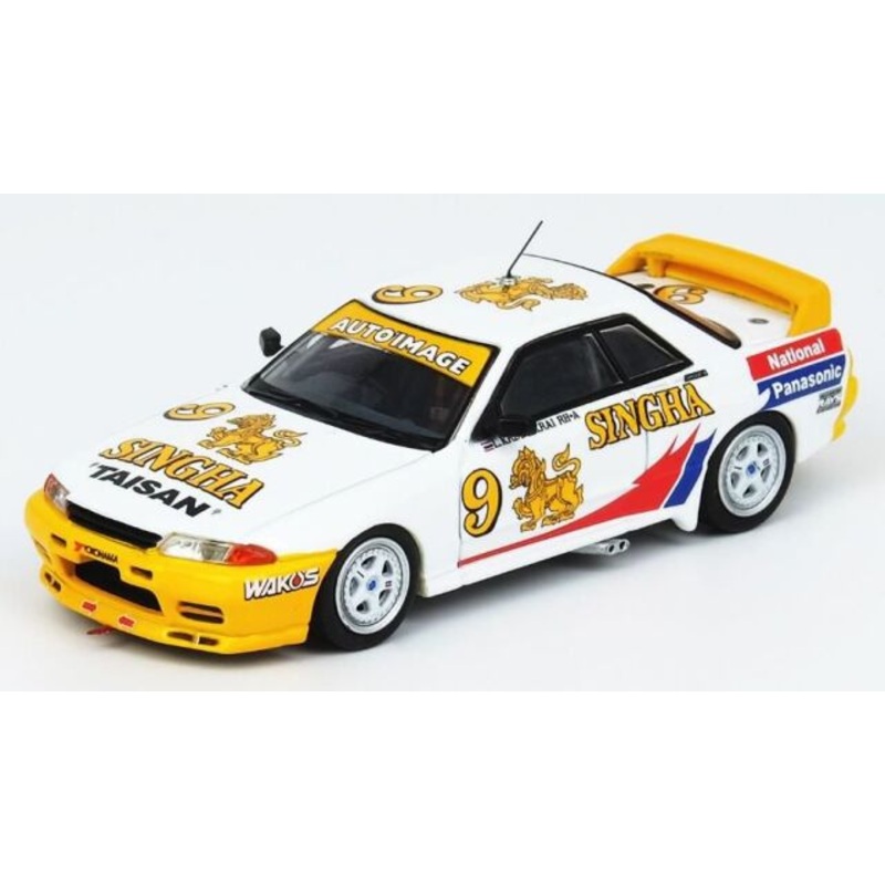 [ Back-order ] INNO Models IN64-R32-SIN92 1:64 Skyline GT-R R32 #9 SINGHA model car