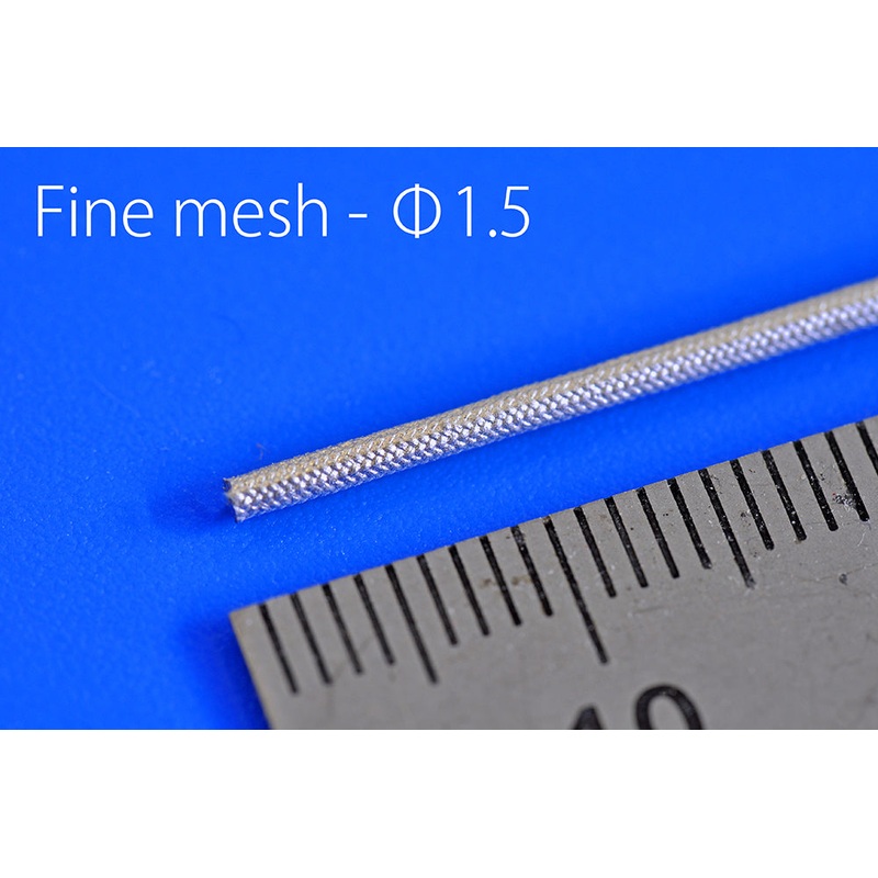 [ Back-order ] Model Factory HIRO P1169 NEW Metal Mesh Hose [ Fine mesh 1.5mm ] 89mm long x 5 pieces