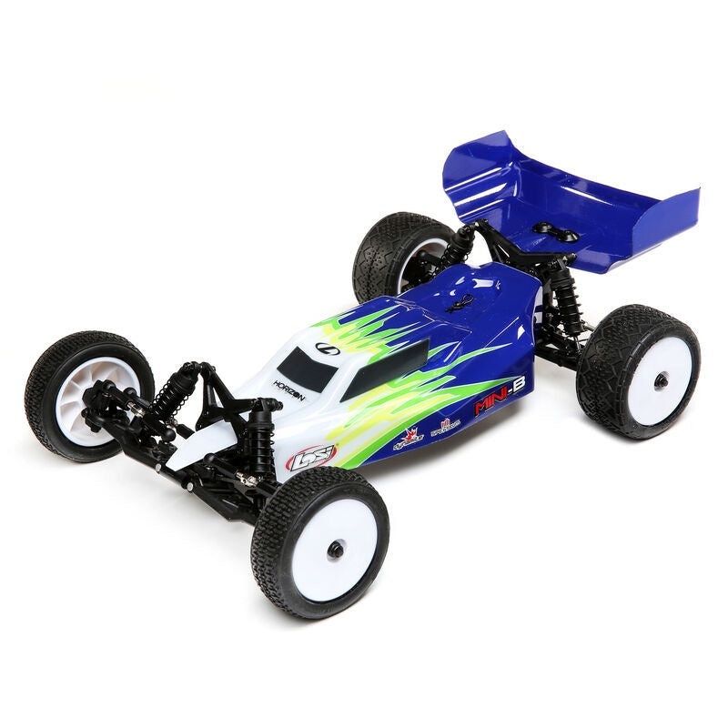 Losi 1/16 2WD Buggy RTR Brushed Mini-B – Black/White LOS01016T2