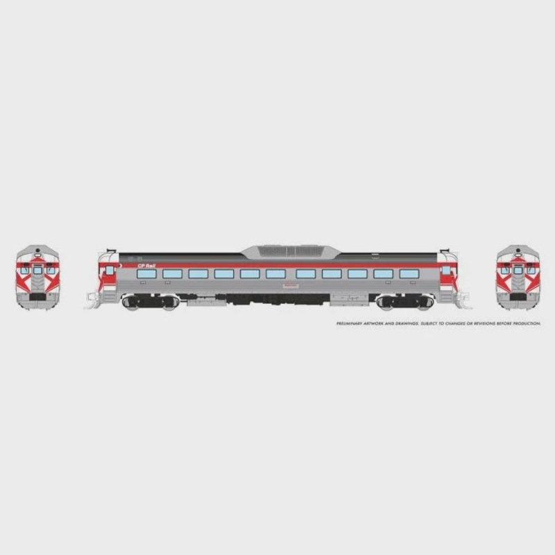 Rapido N Budd RDC-1 (Ph 2) (DC/DCC/Sound): CP Rail – Action Red