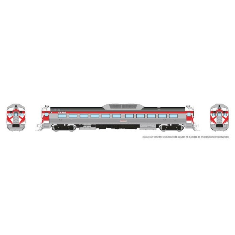 Rapido N Budd RDC-1 (Ph 2) (DC/Silent): CP Rail – Action Red