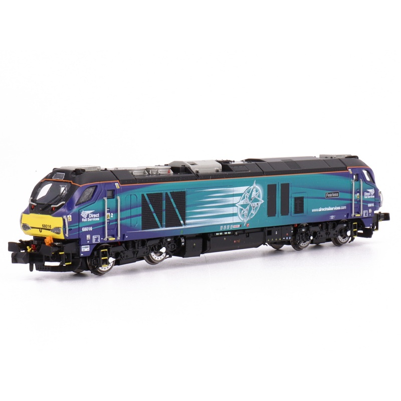 DCC + Sound Diesel Locomotive Class 68 Fearless 68016 DRS Compass Fitted