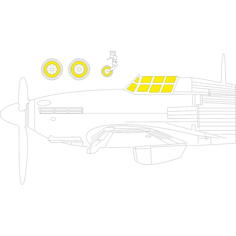 Masking Set for Arma Hobby Hurricane Mk.IIb 1/48 by Eduard