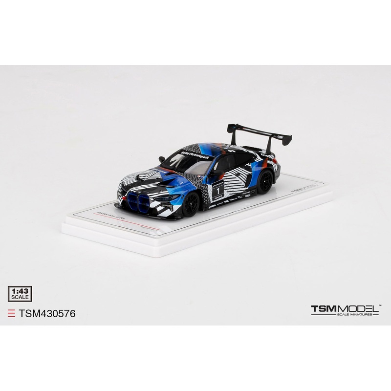 [ Back-order ] TSM TSM430576 1:43 BMW M4 GT3 Test Car Version 1 model car