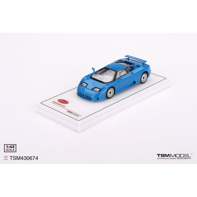 [ Back-order ] TSM TSM430674 1:43 Bugatti EB110 GT Blue model car