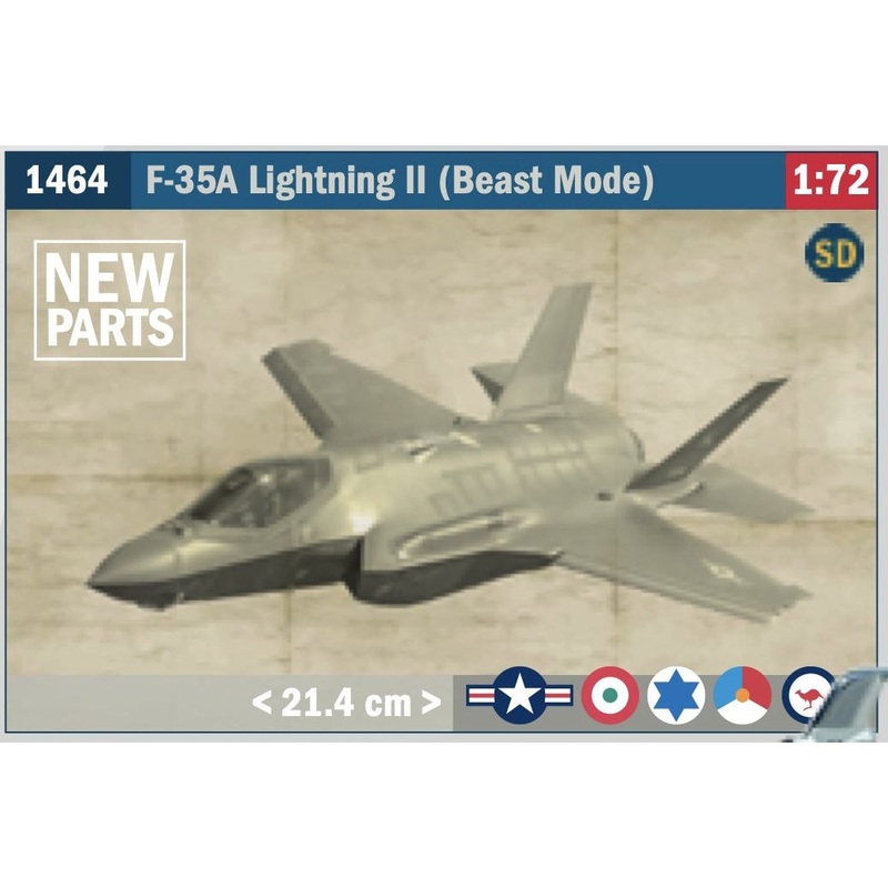 F-35A Lightning II – Beast Mode 1/72 #1464 by Italeri