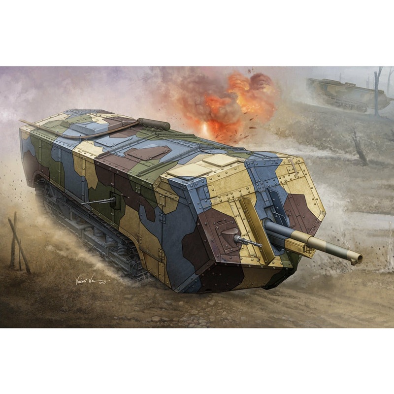 French Saint-Chamond Heavy Tank – Medium 1/35 #83859 by Hobby Boss