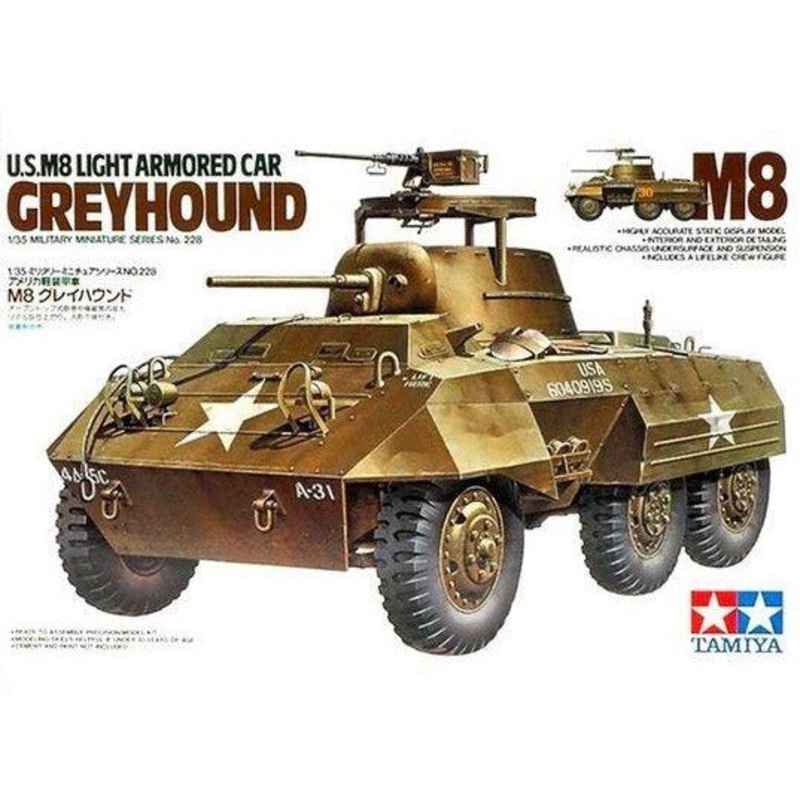 US M8 Light Armored Car Greyhound 1/35 y Tamiya