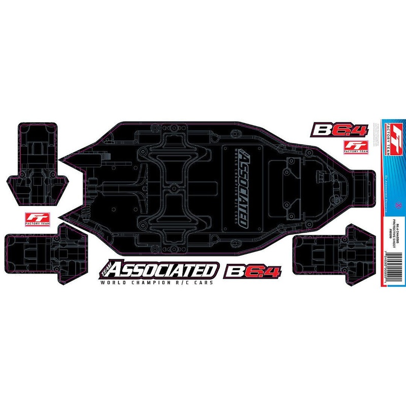 Chassis Protective Sheet (1): RC10B6.4 FT +3mm – ASC91999
