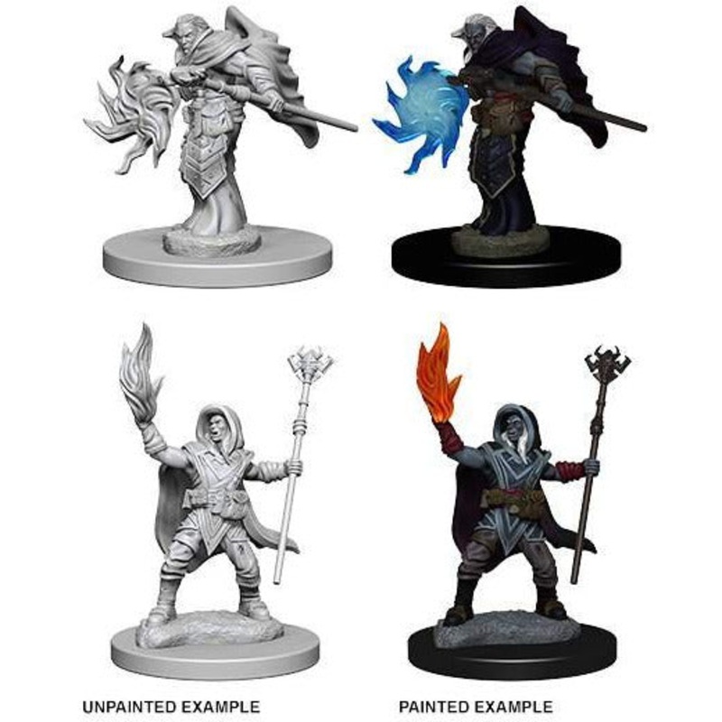 D&D Unpainted Mini – Elf Male Wizard 72622