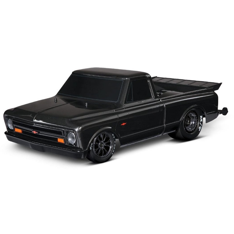 Traxxas 1/10 2WD Drag Truck RTR Drag Slash Chevrolet C10 – Midnight Black TRA94076-4BLACK