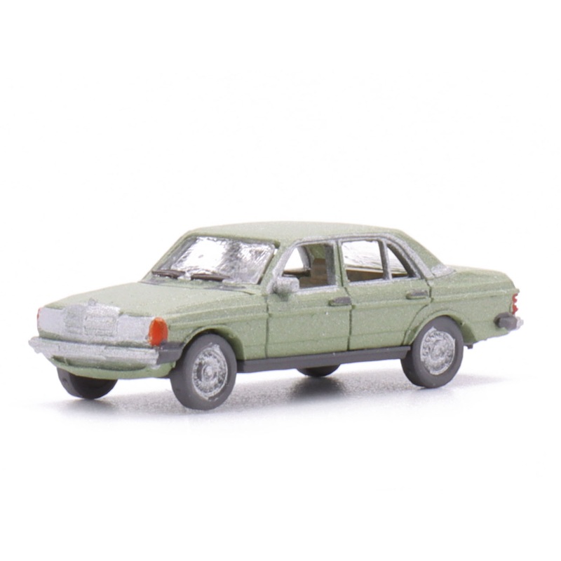 Finished model car Mercedes-Benz 200 W123  Light Green Metallic